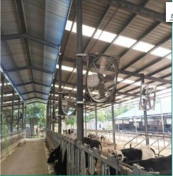 28 "" ventilateur de ceinture suspendue aux vaches à la serre